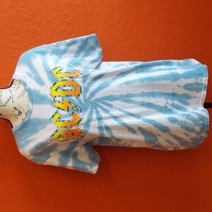 AC/DC Tie Dye Junk Food Brand T-SHIRT Small Unisex
